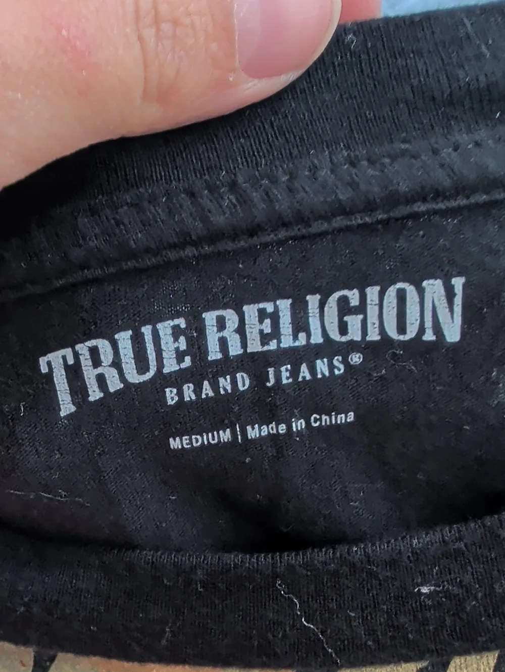 True Religion Tiger Heart Men’s Black Graphic Tiger Tee